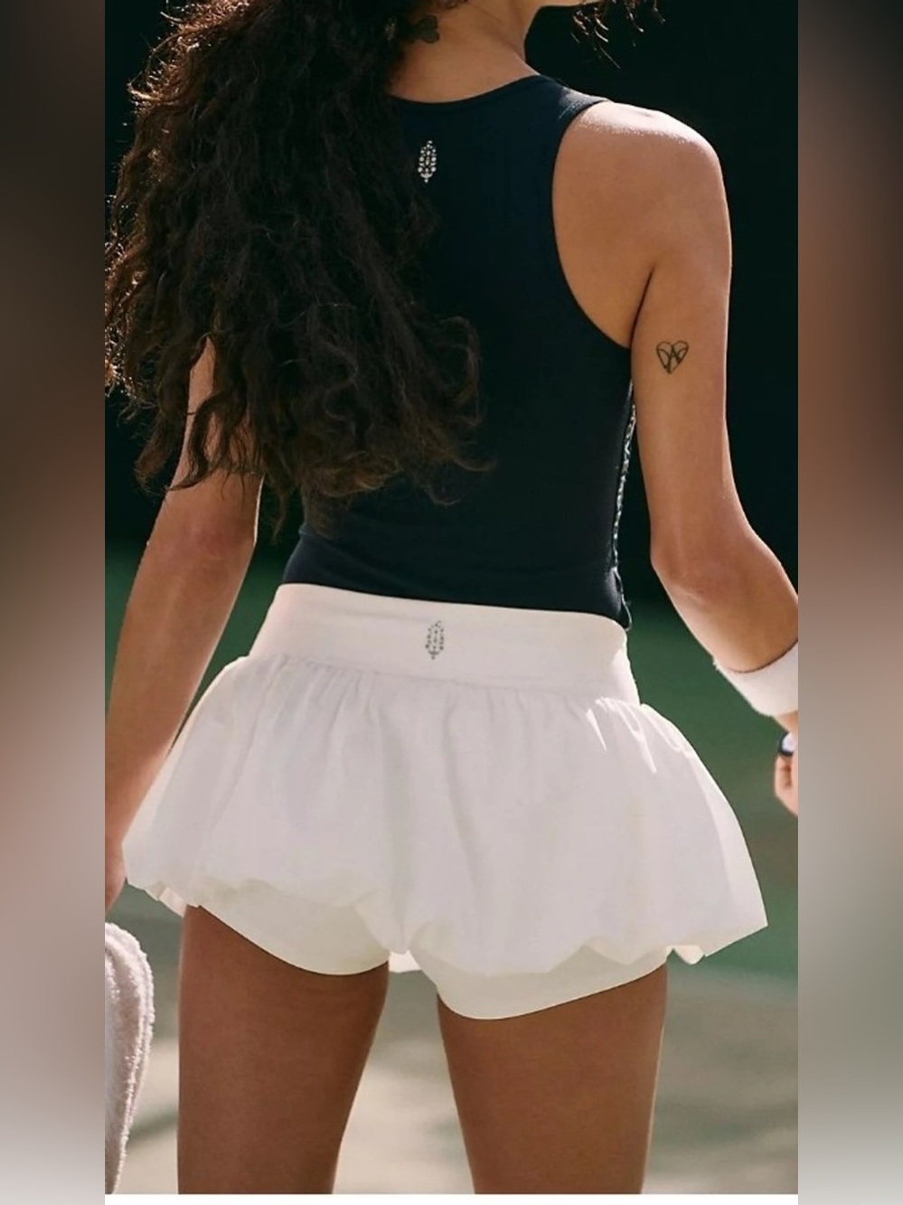 FREE PEOPLE SWING OF THINGS SKORT IN WHITE XS